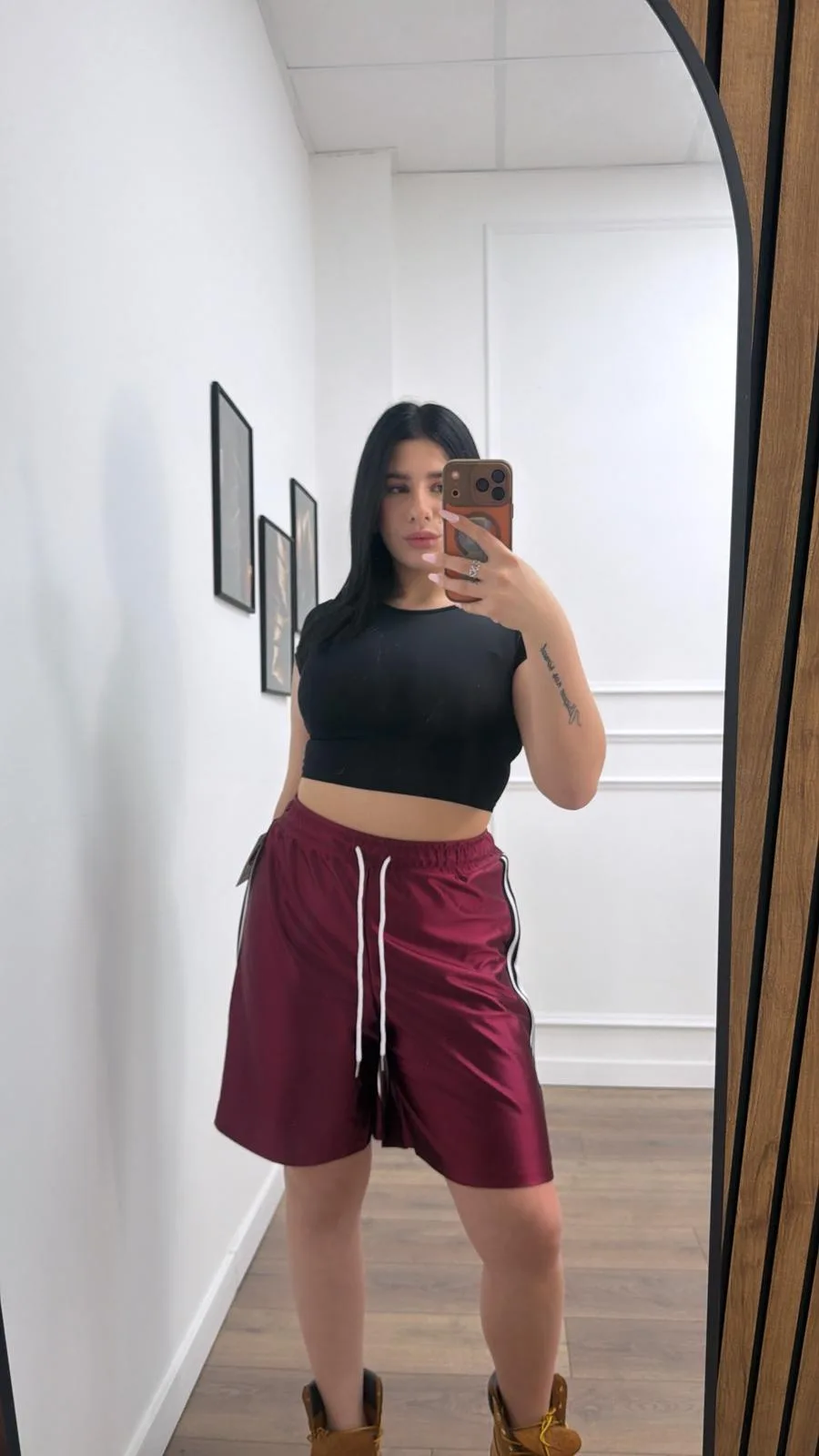 Glossy Hoop Shorts