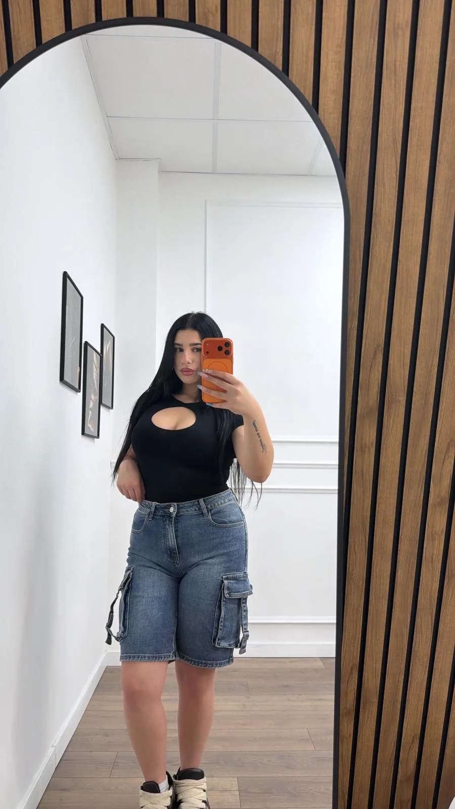 Bermuda Cargo Denim