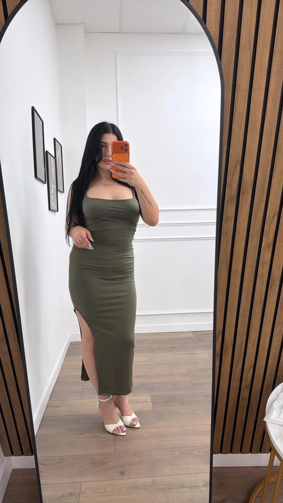 Lace Back Midi Dress