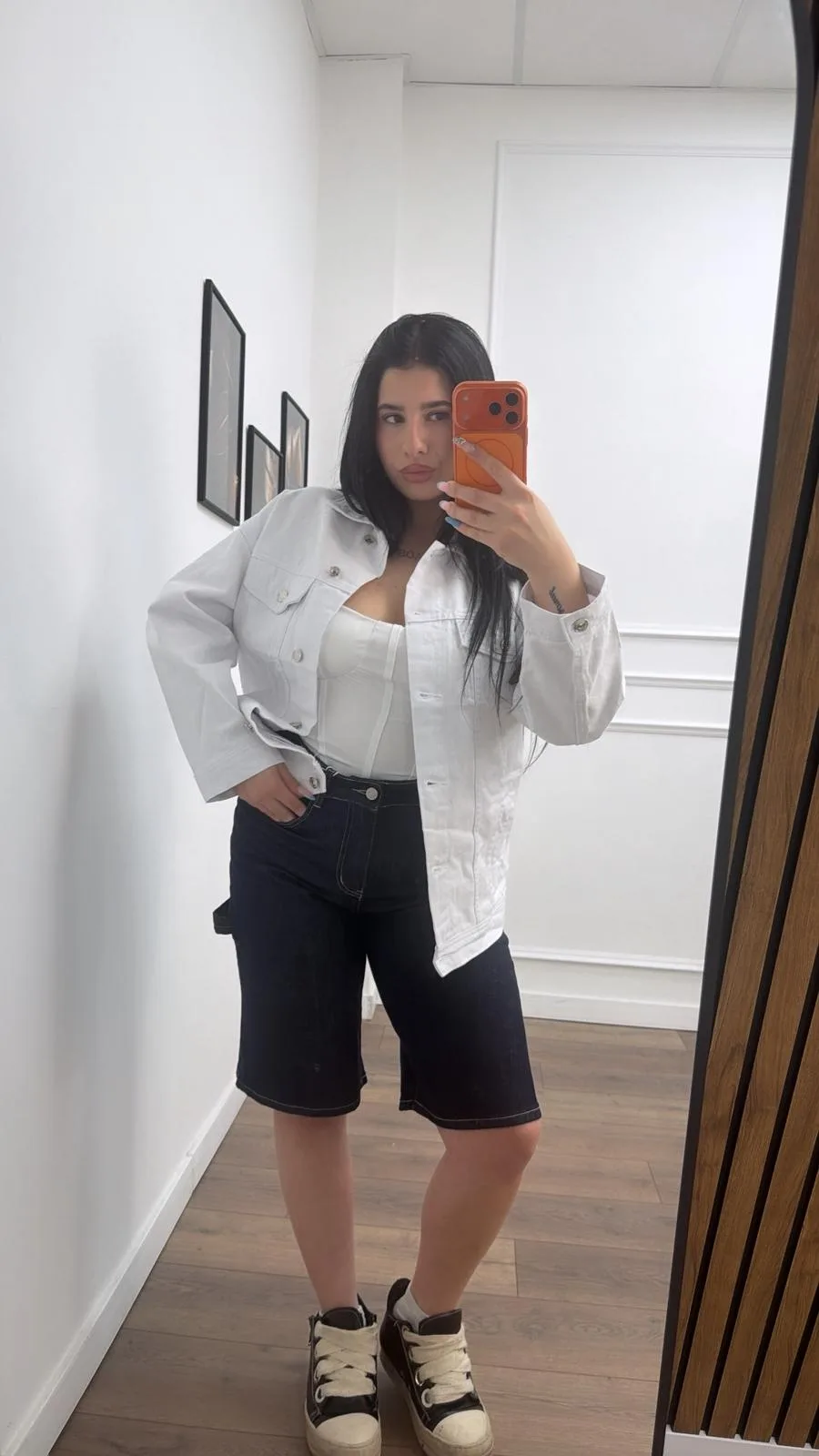 White Oversized Denim Jacket