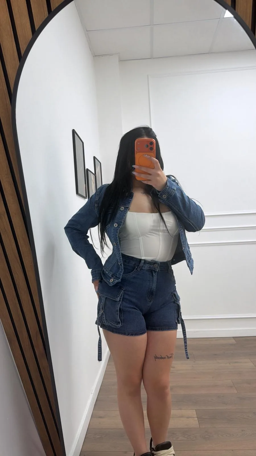 Blue Cargo Denim Jacket