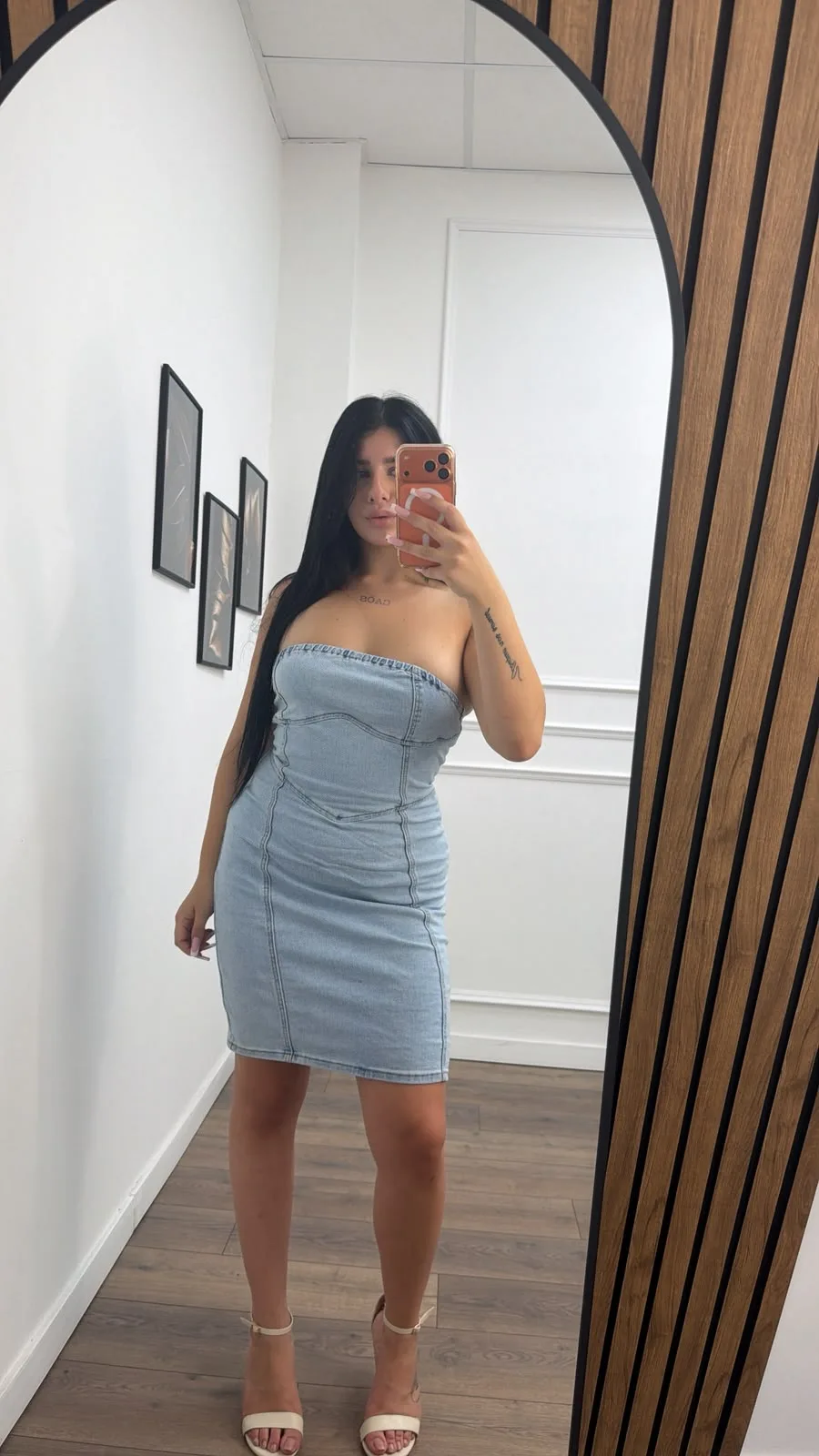 Abito Tubino Denim Celeste