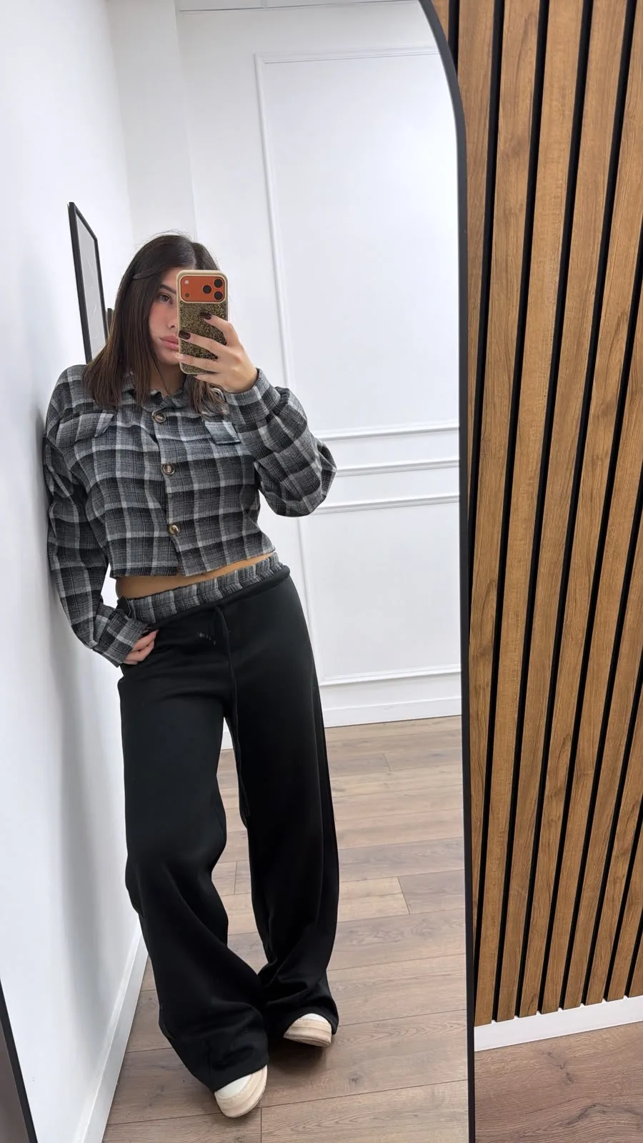 Tartan Crop Set